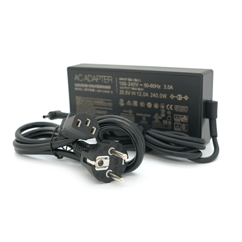 Блок живлення MERLION для ноутбука ASUS 20V 12А (240 Вт) штекер 4.5*3.0мм, довжина 0,9м + кабель живлення