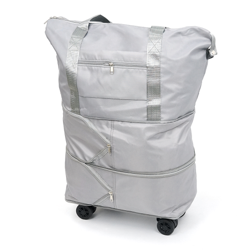 Дорожня сумка-трансформер, 55х22х80 cm, 56-75 л., Коліщатка, Grey, 1,1 кг