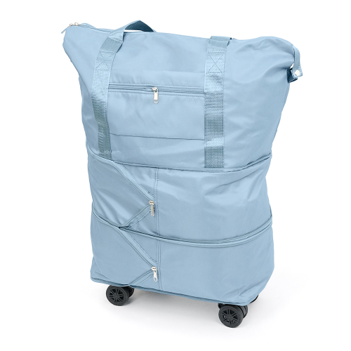 Дорожня сумка-трансформер, 55х22х80 cm, 56-75 л., Коліщатка, Blue, 1,1 кг