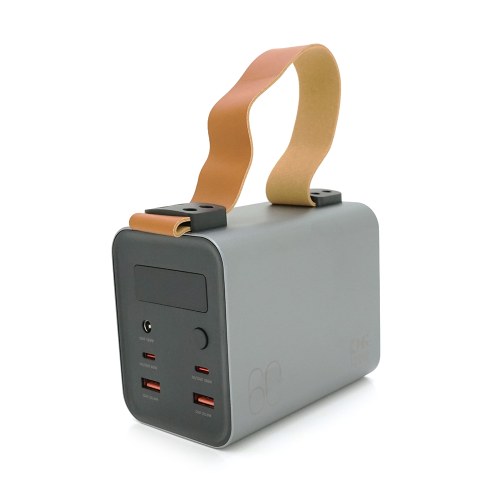 PowerBank 100W KP KG-600 60000mAh, Input:(Type-C), Output:(USB,Type-C), PD120W для Laptop, plastic, Silver, Box