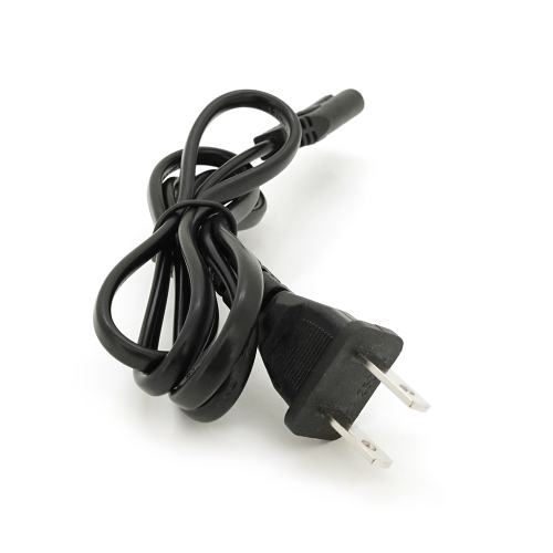 Кабель живлення CN 0.7m, 0.5mm, PC-184 / 2 A-C7 2 pin (американський роз&apos;єм), Black, OEM Q50