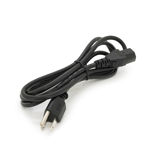Кабель живлення USA 1.80m, 0.5mm, PC-184 / 2 B-C13 3 pin із заземленням (американський роз&apos;єм), Black, OEM Q25