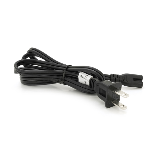 Кабель живлення CN 1.5m, 0.5mm, PC-184 / 2 A-C7 2 pin (американський роз&apos;єм), Black, OEM Q50