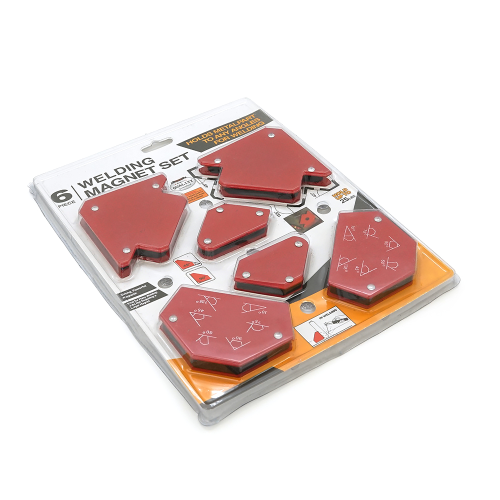Набір магнітних тримачів для зварювання 6 шт, 45 &amp;deg;, 90 &amp;deg;, 135 &amp;deg;, Blister