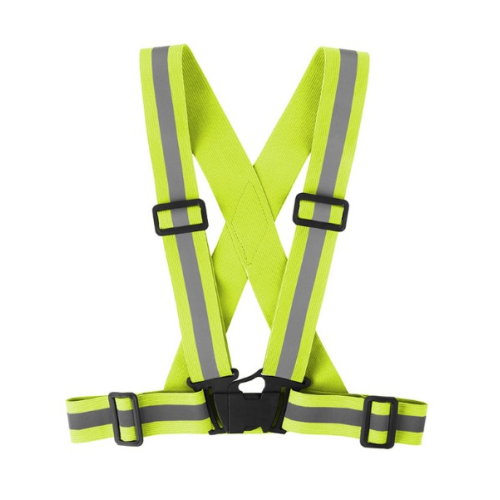 Глянсовий світловідбиваючий ремінь-жилет, Green