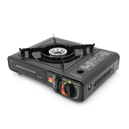 Портативна газова плита MS-155A, під газові балони бутан та пропан-бутан, Black, Box( пошкоджений кейс )