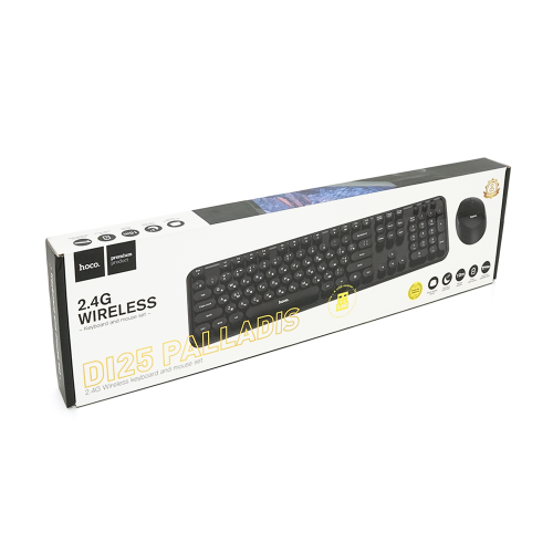 Комплект бездротовий KB+Mouse HOCO DI25, USB, (Eng / Укр / Pyc), Box