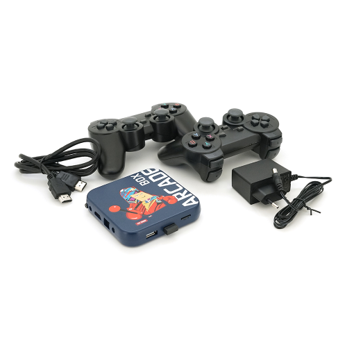 Ігрова приставка ARCDEBOX 64G dual system 4K Ultra HD, 1GB RAM, 64G, Android 11.1, CPU:S905, HDMI 2.1, 2 Геймпади, 33000 ІГР