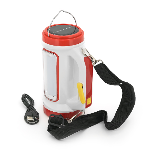 Ліхтар переносний TJ-5158-LED+COB, power bank 2000mAh, Li-Ion акумулятор, сонячна батарея, ЗУ microUSB, Box