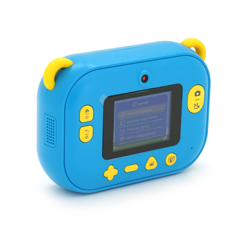Дитячий фотоапарат YT008 з функцією миттєвого друку підтримка microSD card, Синій Динозавр, Box
