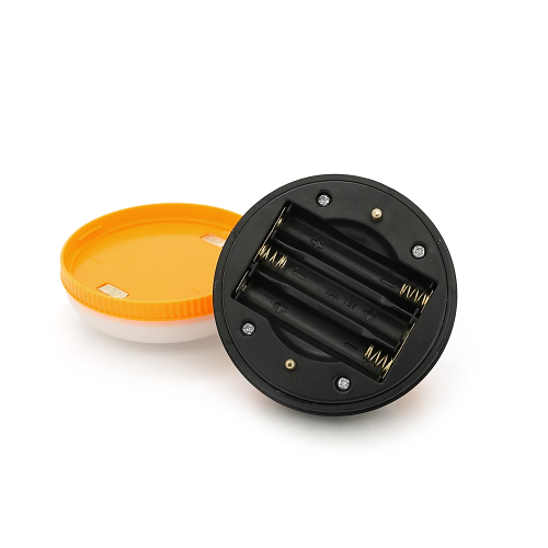 Ліхтарик для кемпінгу Voltronic Q5NBA, 3 режими, корпус-пластик, ударостійкий, ip44, живлення від 3*ААА, White / Black, BOX