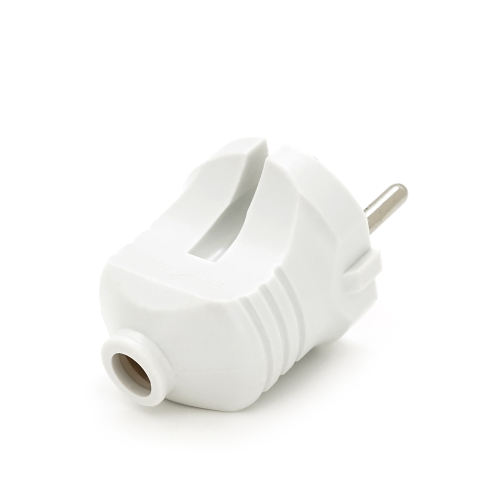 Вилка без заземлення 16А 250V T504, White, Q20