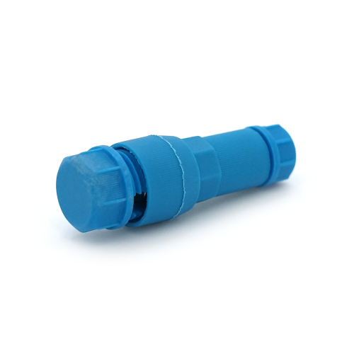 Клема наперсточного типу з проколом, для точкового світильника, синій