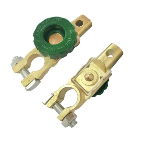 Клема-вимикач для свинцево-кислотного акумулятора, мідь 17мм, зелений