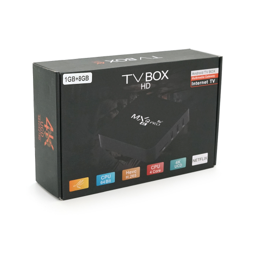 Медіа приставка MX9 Pro 4K 2 / 16G Smart TV Box (Android 9.0, ОЗУ 1 Гб, 8Гб вбудованої пам&apos;яті, 4-х ядерний процесор Cortex A7, ARM Mali-400 GPU