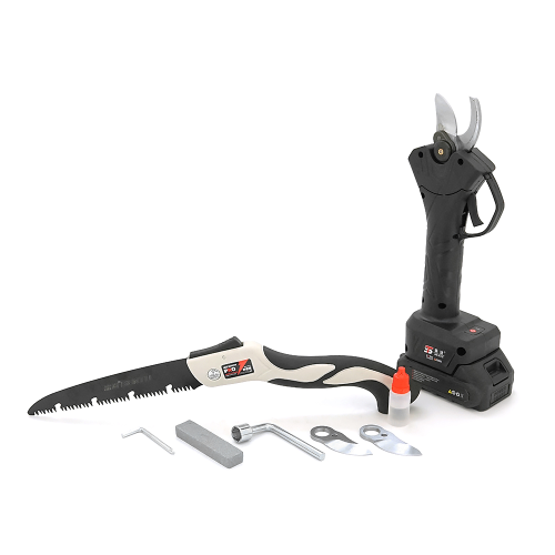 Акумуляторний Секатор (садові ножиці) Saw King 198VF, зарядний + аккумулятор + ручна пилка, Вох + перехідник