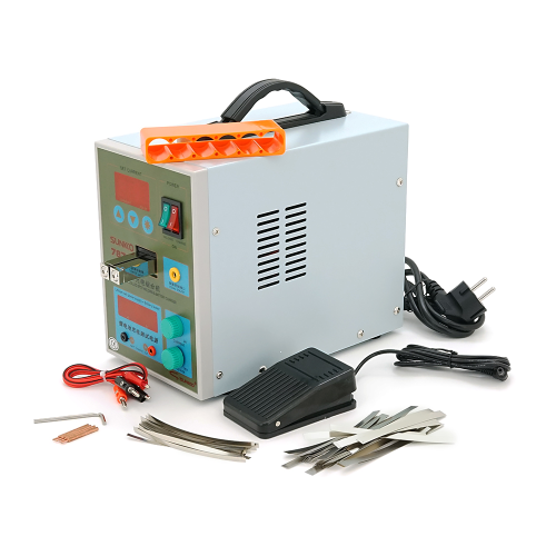 Апарат точкового зварювання конденсаторний SUNKKO S787А+ ,Ni-Cd, Ni-MH, Li-Ion, стрічка 0,05-0,15мм, струм 50-800А, 220V, 15V2A, U=4,2-15V, 140&amp;times;245&amp;times;200мм, 4,3кг