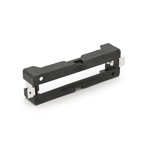 Холдер тримач для акумулятора PC, 21700 1S, чорний