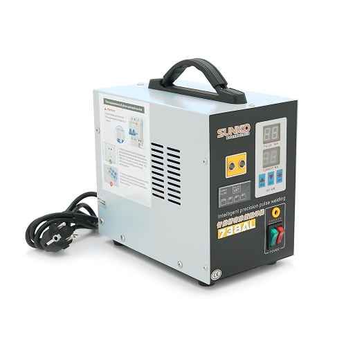 Апарат точкового зварювання конденсаторний SUNKKO 738AL, Ni-Cd, Ni-MH, Li-Ion, стрічка 0,2-0,3 мм, струм 50-900А, 73LA, 70V, 220V, 140x245x200мм, t=2-20ms, 3.6kW