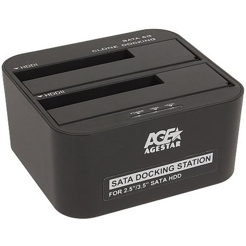 Док-станция AgeStar 3UBT6-6G для 2.5"/3.5" SATA HDD или SSD USB3.0 Black