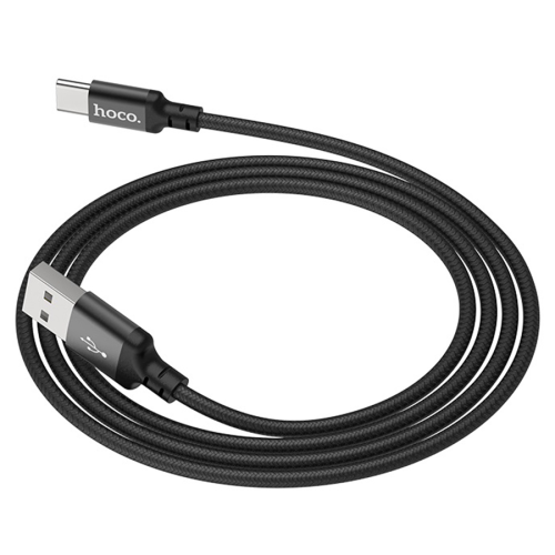 Кабель Hoco X14, Type-C-USB, 3A, Black, довжина 2м, BOX