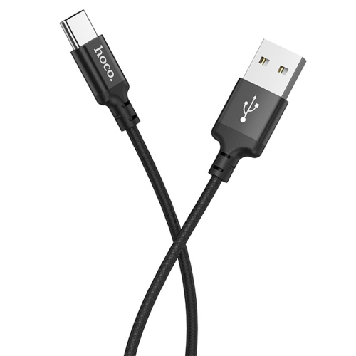 Кабель Hoco X14, Type-C-USB, 3A, Black, довжина 1м, BOX