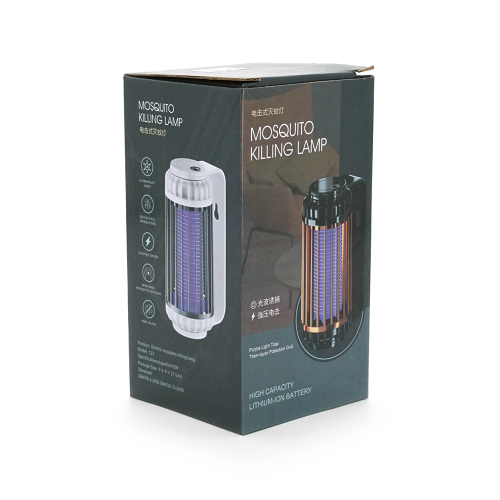 Лампа-знищувач комарів та мух Thunderbolt KY-003B, охоплення 360&amp;deg;, акб 1600mAh, UV-лампа 365нм, чорна, 155*90мм