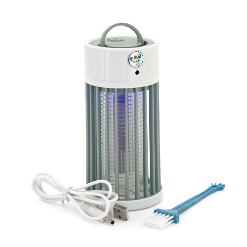 Лампа-знищувач комарів та мух Thunderbolt KY-004G, охоплення 360&amp;deg;, акб 1600mAh, UV-лампа 365нм, біла, 145*65мм