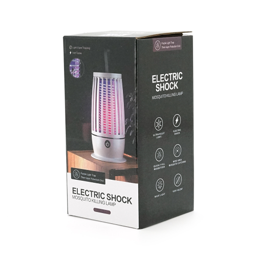 Лампа-знищувач комарів та мух Thunderbolt KY-005W, охоплення 360&amp;deg;, акб 1600mAh, UV-лампа 365нм, біла, 135*73мм