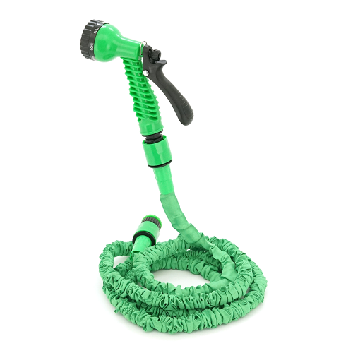 Шланг Садовий KY-75G, 2,5-7.5м / 25ft, + розпилювач, насадка на кран, Green, Box