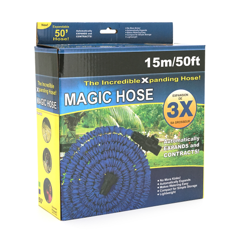 Шланг Садовий KY-150G, 5-15м / 50ft, + розпилювач, насадка на кран,Green, Box