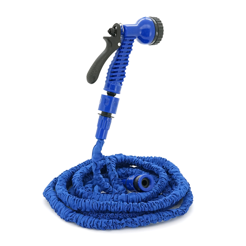 Шланг Садовий KY-150B, 5-15м / 50ft, + розпилювач, насадка на кран, Blue, Box