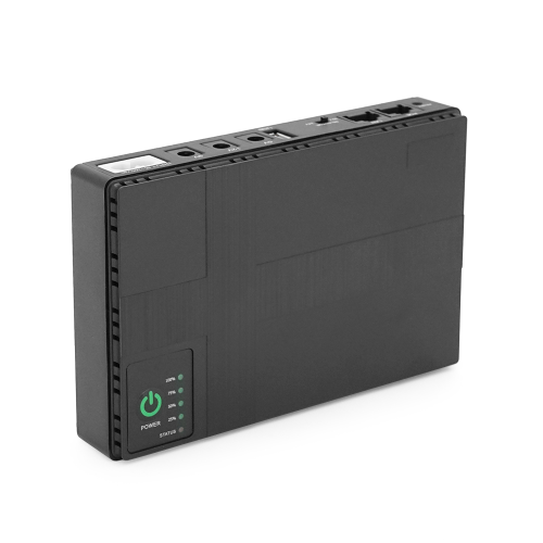 ДБЖ UPS-36W DC1036P-8 для роутерів / комутаторів / PON / POE-430(15-24V), 5 / 9 / 12V, 8800мAh(4*2200MAh), USB 3.0, Black, BOX