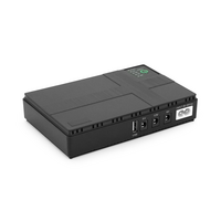 ДБЖ UPS-36W DC1036-10 для роутерів / комутаторів / PON, 5 / 9 / 12V, 10400мAh(4*2600MAh), USB 3.0, Black, BOX