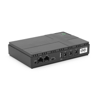ДБЖ UPS-36W DC1036P-10 для роутерів / комутаторів / PON / POE-430(15-24V), 5 / 9 / 12V, 10400мAh, USB 3.0, Black, BOX