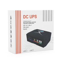 ДБЖ UPS-45W DCP-45W-17 для роутерів / комутаторів / PON / POE-430(15-24V), 5 / 9 / 12V, 17600мAh(8*2200MAh), USB 3.0, Black, BOX