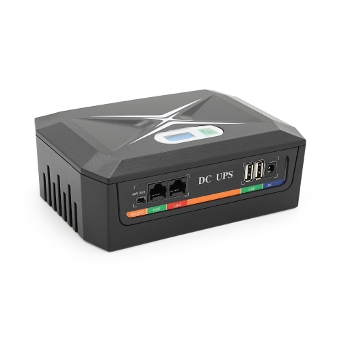 ДБЖ UPS-45W DCP-45W-17 для роутерів / комутаторів / PON / POE-430(15-24V), 5 / 9 / 12V, 17600мAh(8*2200MAh), USB 3.0, Black, BOX