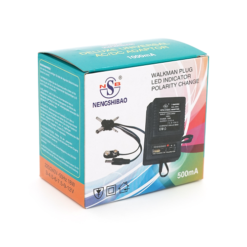 Адаптер живлення Y3-12 з регулюванням 3В-12В 1А, штекер 4,0*2,1, jack3,5, світлодіод - індикація