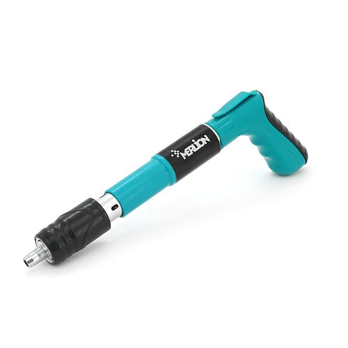 Пістолет будівельно-монтажний під цвяхи діаметром 7,3мм YT-40286 + 200 цвяхів монтажних піроксилінових діаметром 7,3мм, захисні окуляри, валіза, Green