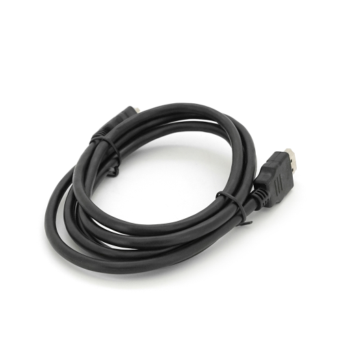 Кабель Merlion HDMI-HDMI HIGH SPEED 1.5m, v1.4, OD-5.0mm, круглий Black, коннектор Black, (Пакет) Q500