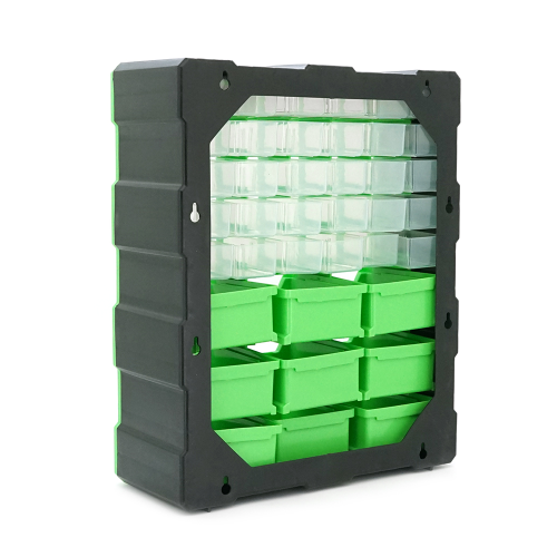 Скринька для зберігання деталей 39 осередків 46,8*38*16cм, осередки 2х-типів 15,3*5,4*3,6см та 15,5*10,2*7,1см