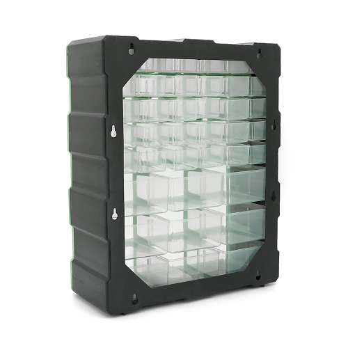 Скринька для зберігання деталей 39 осередків 46,8*38*16cм, осередки 2х-типів 15,3*5,4*3,6см та 15,3*11,2*6см