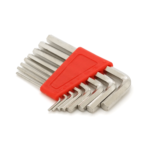 Набір шестигранних L-подібних ключів 8шт (1.5 / 2 / 2.5 / 3 / 4 / 5 / 5.5 / 6мм), 75г, червоний