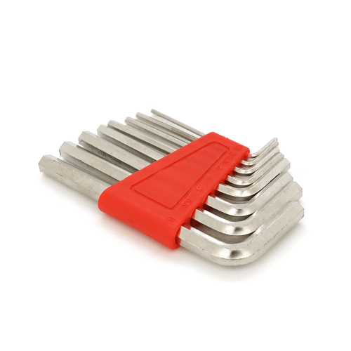 Набір шестигранних L-подібних ключів 8шт (1.5 / 2 / 2.5 / 3 / 4 / 5 / 5.5 / 6мм), 75г, червоний