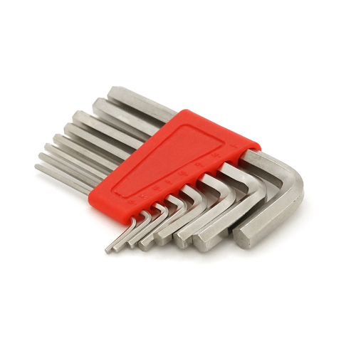 Набір шестигранних L-подібних ключів 8шт (1 / 16, 5 / 64, 3 / 32, 1 / 8, 5 / 32, 3 / 16. 7 / 32, 1 / 4дюйма), 85г, червоний