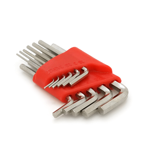 Набір шестигранних L-подібних ключів 11шт (1,27 / 1.5 / 2 / 2.5 / 3 / 3.5 / 4 / 4.5 / 5 / 5.5 / 6мм), 111г, червоний