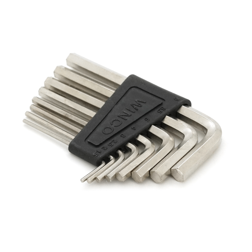 Набір шестигранних L-подібних ключів 8шт (1.5 / 2 / 2.5 / 3 / 4 / 5 / 5.5 / 6мм), 75г, черний