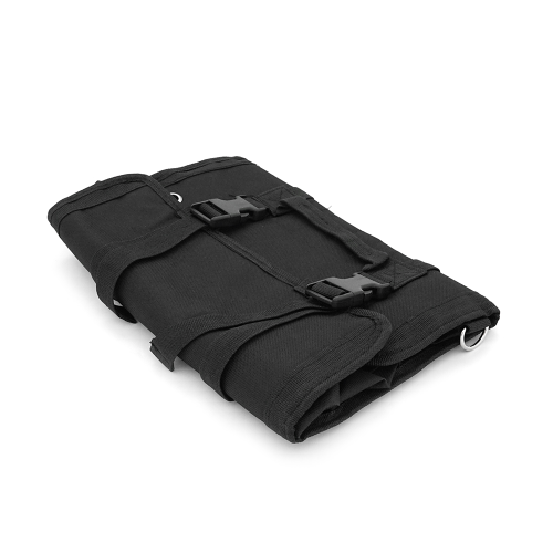 Органайзер сумка рулонний. 6 кишень на блискавках. Розмір розгорнутий 50х32 см. Згорнутий 32.5х12 см. Матеріал оксфорд. Колір: чорний. Вага: 0.480 кг.