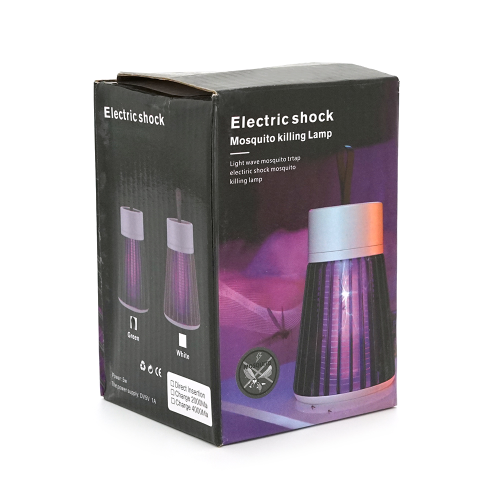 Лампа-знищувач комарів YG-002, вбудований акумулятор 1200mAh, USB кабель, Green, Box