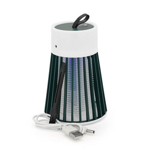 Лампа-знищувач комарів YG-002, вбудований акумулятор 800mAh, USB кабель, Green, Box